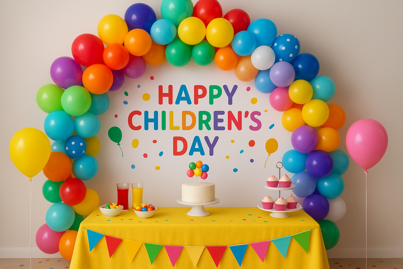 Colorful Kids Balloon Theme Decor